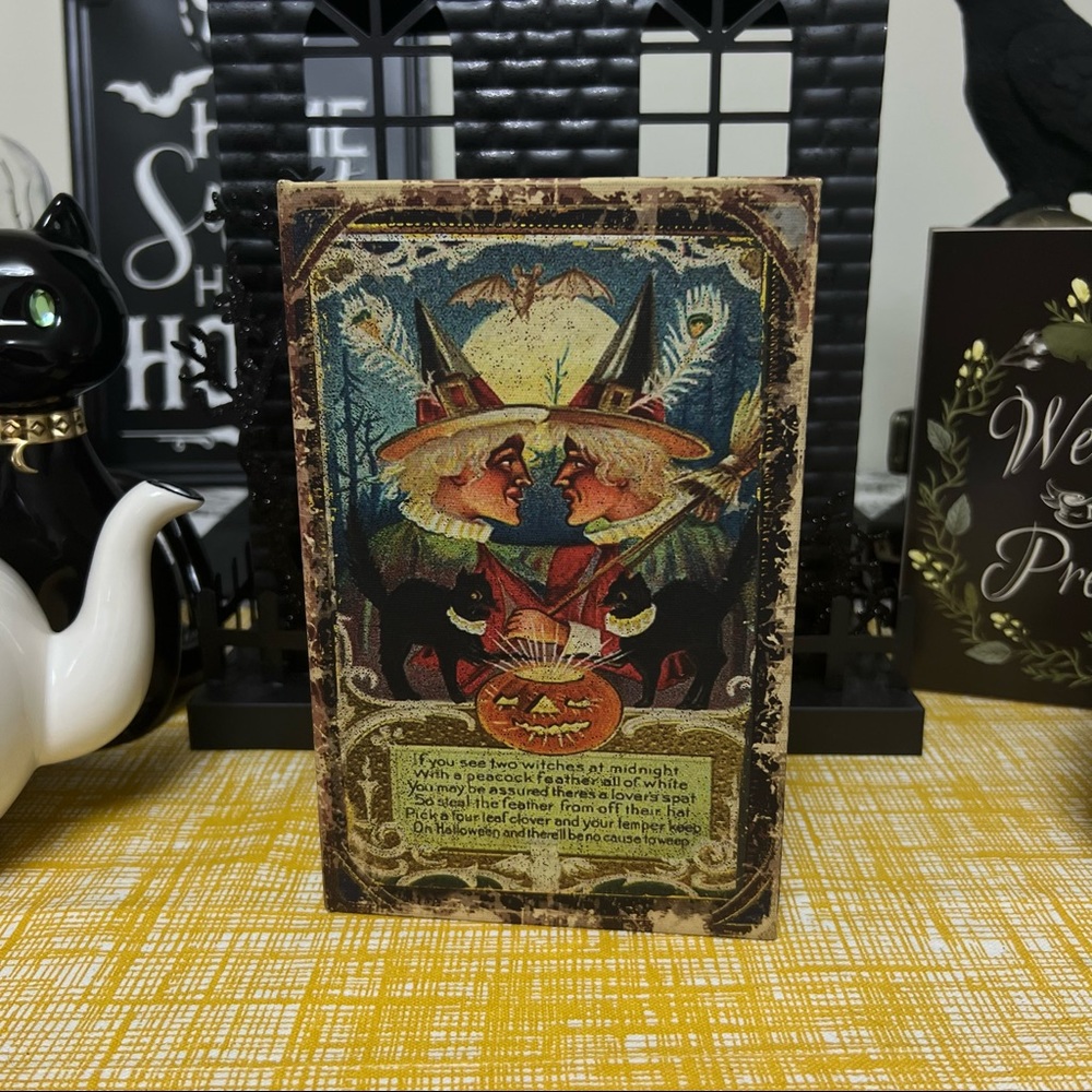 Vintage Halloween Faux Book